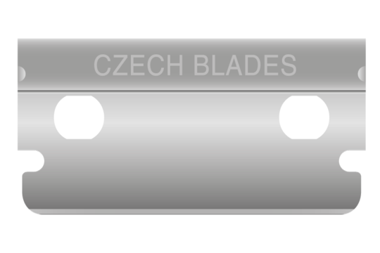 INDUSTRIAL single-edged blades – type 2, rounded corner