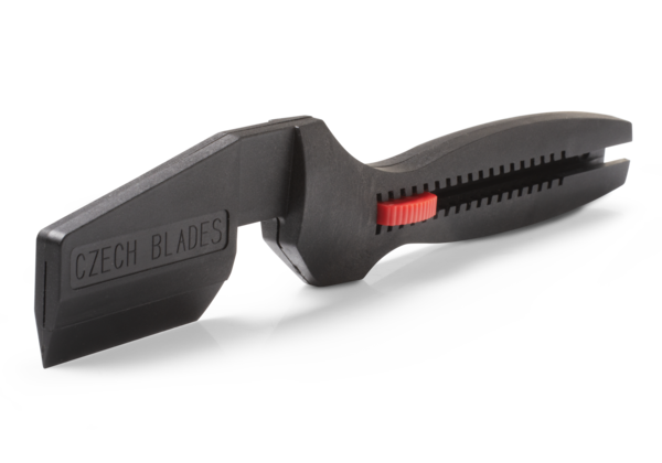 Plastic holder for a long knife 1